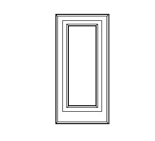 WALL MULLION DOOR - Antique White R