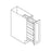 BASE PULL OUT SPICE RACK (CABINET INCLUDED) - Ashen Gray
