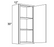 30" HIGH WALL CABINETS- SINGLE DOOR  Fabuwood Onyx Cobblestone