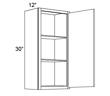 30" HIGH WALL CABINETS- SINGLE DOOR  Fabuwood Discovery Frost