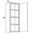 42" HIGH WALL CABINETS- SINGLE DOOR Fabuwood Nexus Slate