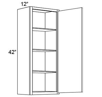 42" HIGH WALL CABINETS- SINGLE DOOR Fabuwood Discovery Frost