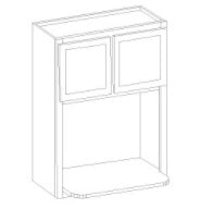 MICROWAVE WALL CABINET - Charcoal Black